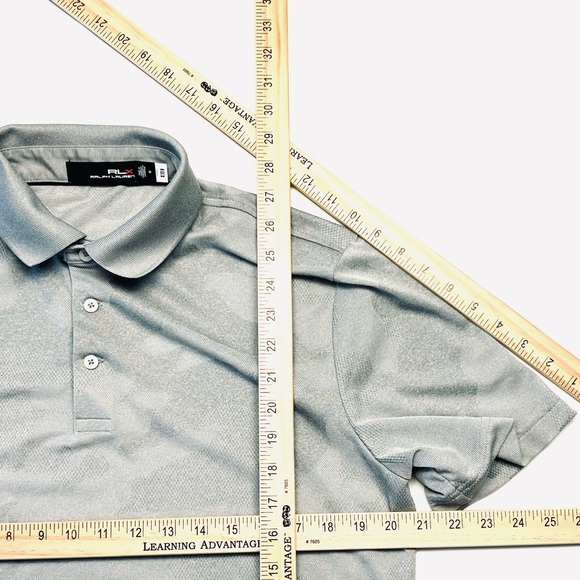 Ralph Lauren RLX Men's Performance Golf Polo Mesh Gray Camo Med EUC - Picture 15 of 15